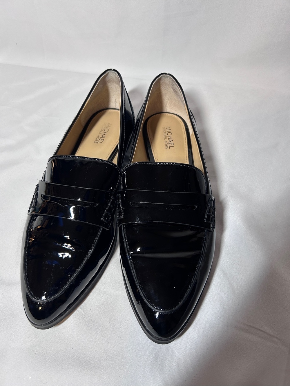 Michael Kors Black Patent Leather Loafers Flats Women’s Size 7M